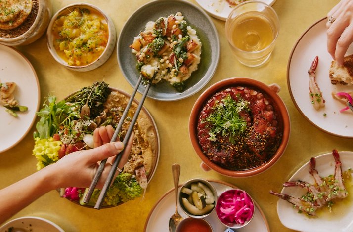 Dishes served at Crudo e Nudo.