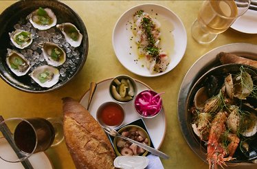 Dishes served at Crudo e Nudo.