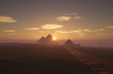 Khufu’s Horizon featuring the Great Pyramid of Giza.