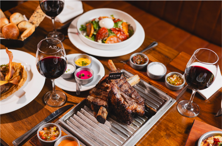Argentine grilled meats and wine served at an exclusive lunch celebrating local traditions in Buenos Aires.