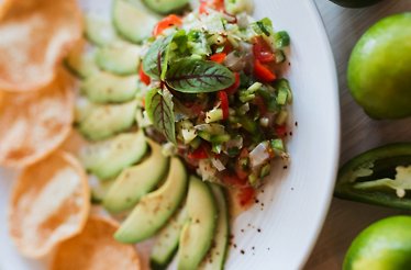 A fresh ceviche served at Zen Sushi.