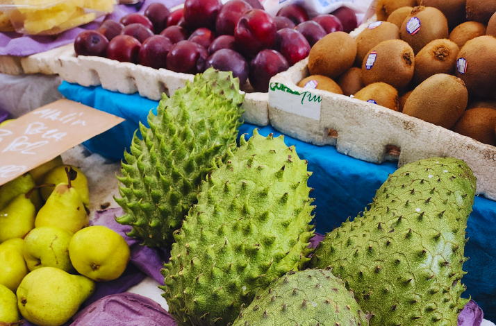 Exotic fruits from local market in Rio de Janeiro.