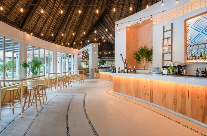 Resort bar interior at Iberostar Paraiso Lindo.