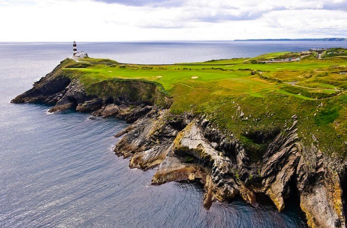 Golf courses by the sea of Southwest Ireland.