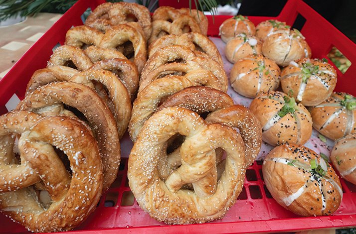 Pretzels and buns served at Toronto's FEASTIE festival.