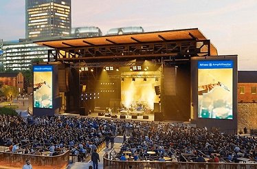 Crowded Allianz Amphitheater Virginia during a concert