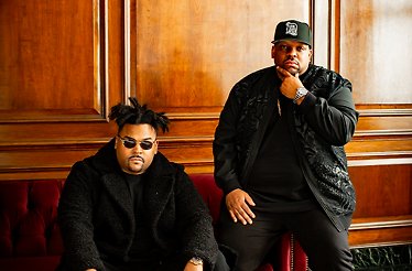 Promotional banner for Slum Village ft Blue Lab Beats and Friends.