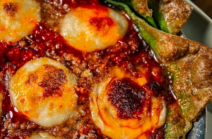 The Lu Rou Lasagna from the restaurant Yeobo, Darling in Menlo Park.