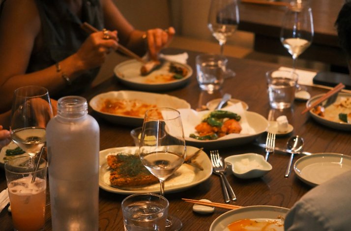An assortment of modern Asian-fusion and Korean-style sharing dishes served at restaurant Yeobo, Darling.
