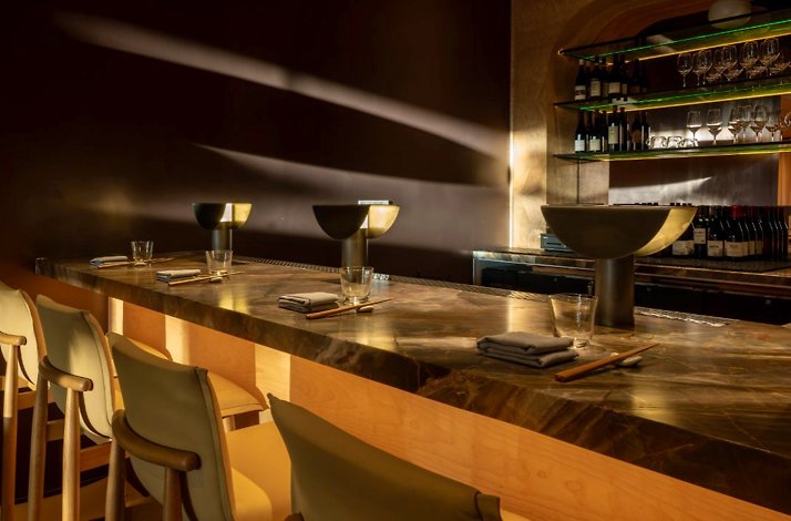 Bar area at restaurant Yeobo, Darling.
