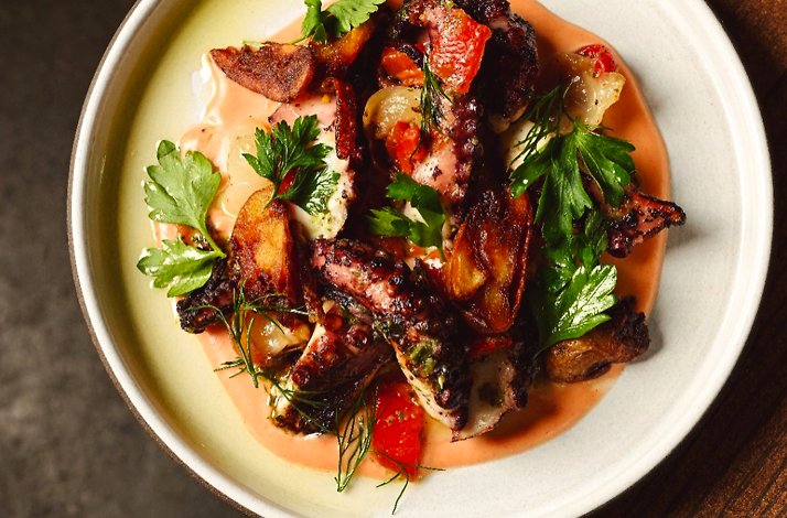 Octopus a la Plancha served at Trade.